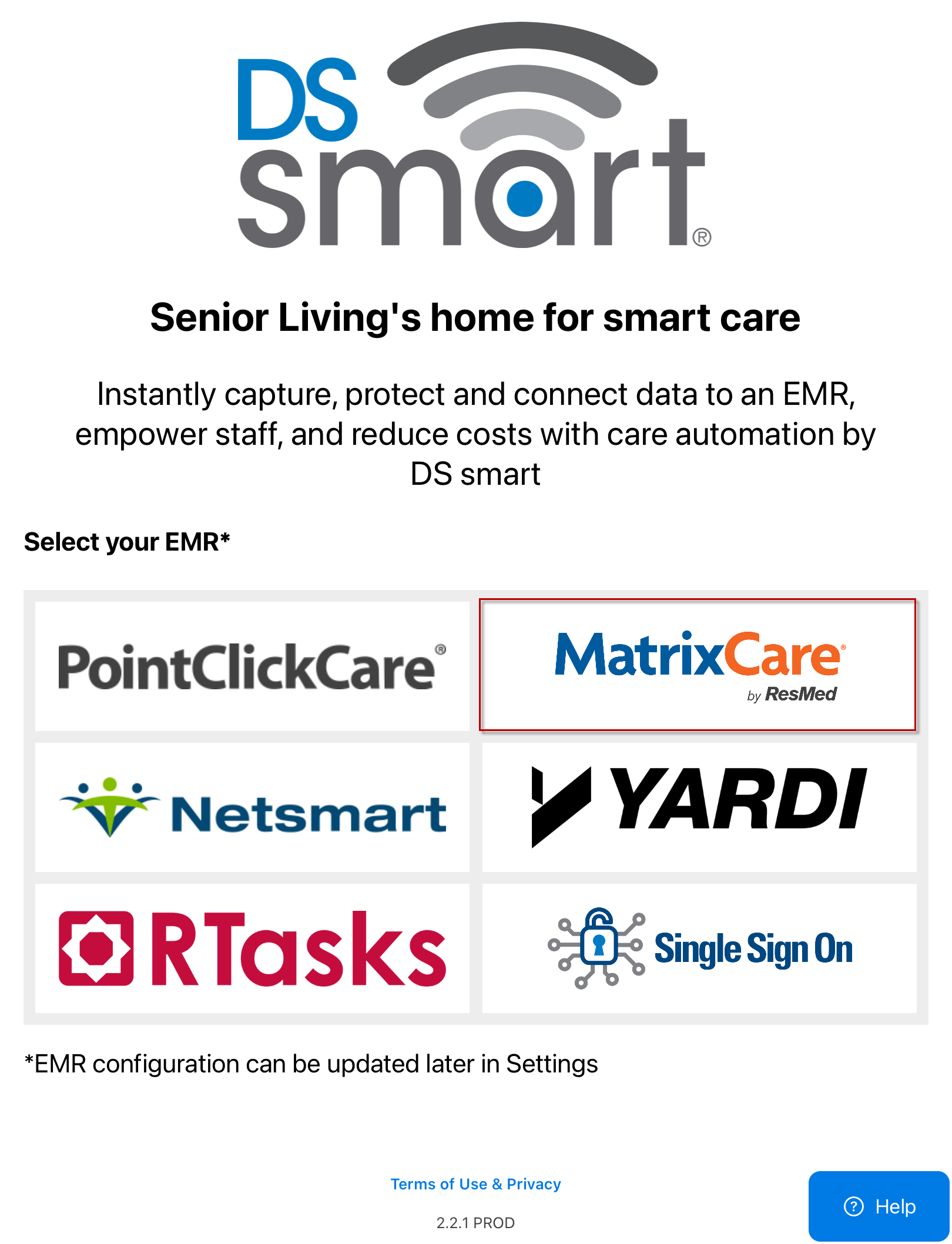 Activate With Matrixcare Ds Smart®